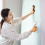 wallpaper seam roller wood handle smooth bearing flat corner use 6
