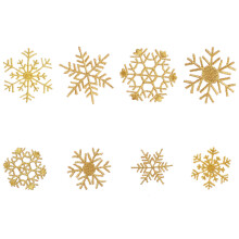 8St Sneeuwvlok Borduurpatch Kledingaccessoires Diy Stof Applique Patch