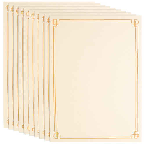 10Pcs Blank Certificate Paper Printable Writable For Office Use 2