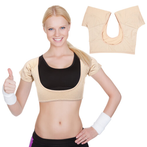 breathable underarm sweat absorbent washable vest