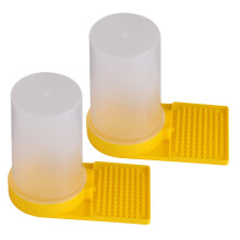 Beehive Entrance Feeder Cups 2Pcs Reusable Plastic Water Dispenser Durable Beekeeping Tool For Hive Feeding