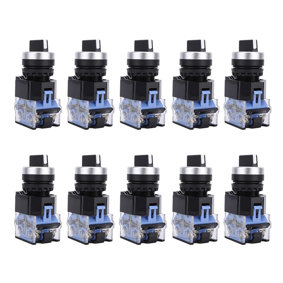 Bem38-20X/31 10-Pieces 22Mm 3-Position Self-Locking Selector Switch For Industrial Use 9084446177008