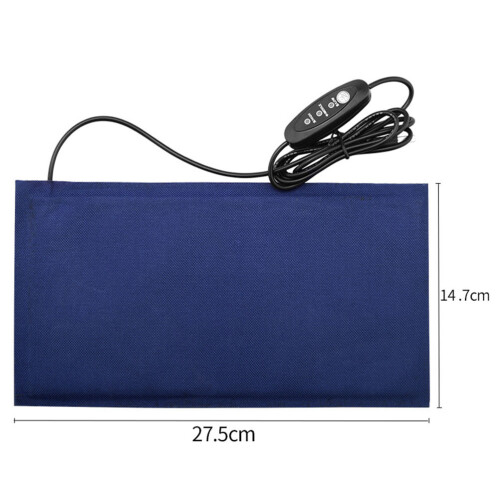 Pet Cobertor USB Impermeável com Almofada Aquecida Azul L 1