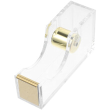 premium desktop tape dispenser with non-skid base and acrylic cutter