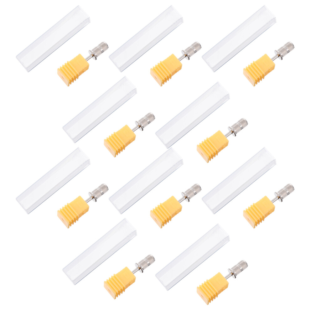 Artibetter 10Pcs Nail Drill Nail Drill Bits For Nail Drill Bit Manicure Drill Bit