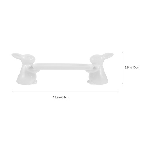 ceramic bunny snack dish for food dessert fruit candy serving 2