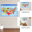 3pcs laminated usa map poster educational wall chart for kids bedroom decor 8