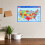3pcs laminated usa map poster educational wall chart for kids bedroom decor 4