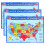 3pcs laminated usa map poster educational wall chart for kids bedroom decor 10