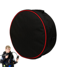 Scuba Bag For Gear Portable Diving Gear Padded Case Backpack Zipper Design Detachable Shoulder Strap Black