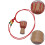 wooden mini djembe hand drum african percussion gift 2
