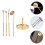 brass incense cone making tools set with spoon brush 2