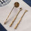 brass incense cone making tools set with spoon brush 9