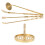 brass incense cone making tools set with spoon brush 5