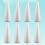 12 pcs solid polystyrene cone christmas ornaments for craft projects 8
