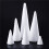 12 pcs solid polystyrene cone christmas ornaments for craft projects 7
