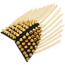 Vintage Tassel Chain Rivet Epaulet Shoulder Boards Badge Decoration