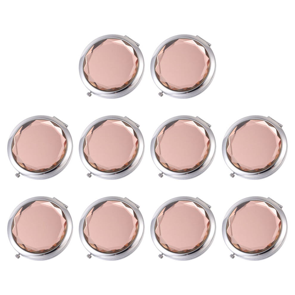 Ohphcall 10Pcs Portable Compact Cosmetics Mirror For Travel And Purse