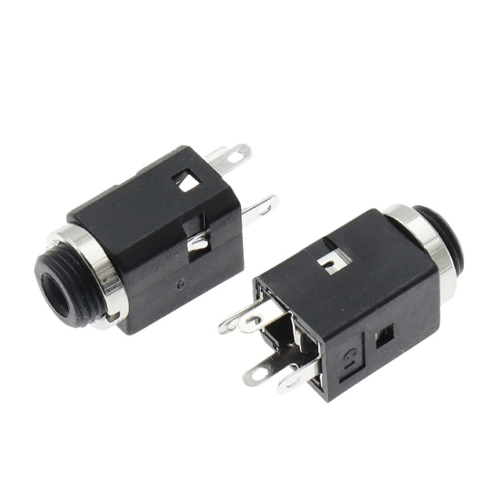 5Pcs 3.5Mm 4Pin Stereo Female With Screw 3.5 Audio Headphone Connector Pj-341 3 Poles Earphone Hole Pj-341 Compatible 9354506034191
