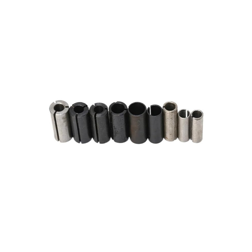 9Pcs High Precision Adapter Collet For Cnc Router Bits Milling Cutter Holder 6Mm 6.35Mm 8Mm 10Mm 12Mm 12.7Mm 9393856078127
