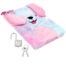 plush cover lockable diary notebook colorful writing journal