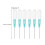 6 pcs clear plastic droppers for essential oils, perfume, crafts, lab 2