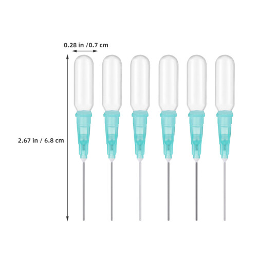 6 pcs clear plastic droppers for essential oils, perfume, crafts, lab 1