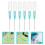 6 pcs clear plastic droppers for essential oils, perfume, crafts, lab 10