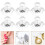 10pcs silicone earring backs studs supplies 10
