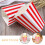 25pcs classic striped paper popcorn cups snack containers 9