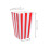 25pcs classic striped paper popcorn cups snack containers 3