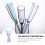 1 set of 7 simple glasses with base 10