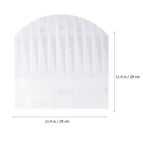20pcs disposable non woven chef hats lightweight for kitchen use 2