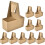 Raindrops Kraft Cup Tray Light Brown 10pcs 7.07x5.70in 1
