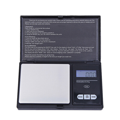miniature electronic jewelry scale 500g/0.1g precision