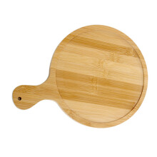 Wood Pizza Tray Handmade Clear Texture Design For Home Use Fits 9-Inch Pizzas 10-Inch Tray