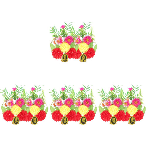 8 Pcs Artificial Flowers for Grave Memorial Decoration 1