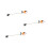 3pcs mini house mower model pvc garden tool decor 3