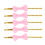20pcs Tie Ribbon Dot Bow for Baking Packing Sealing Ties 8
