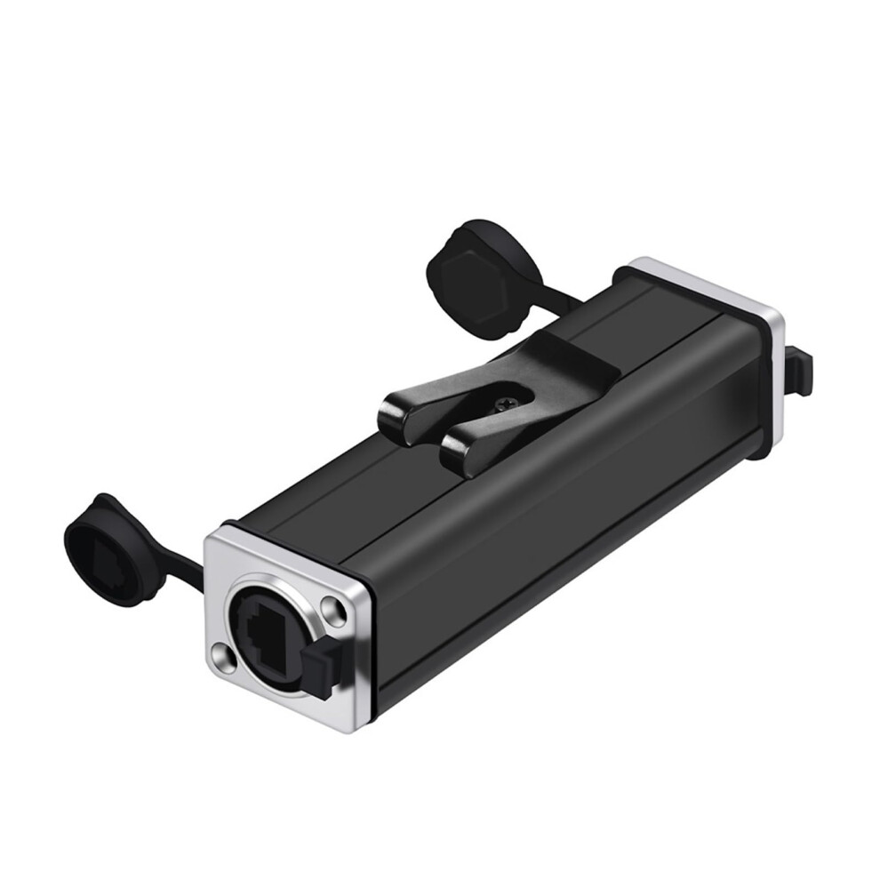 RJ45 Coupler Connector Female To Female Panel Mount Sockets Metal-90mm-01 1Pcs Cat5e/Cat6 Compatible-image-OPC-PKTP757-NEW