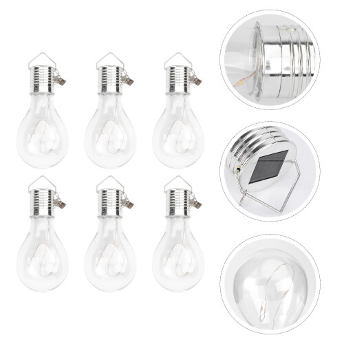 6 pezzi LED solare, in filo rame, luce bianca 2