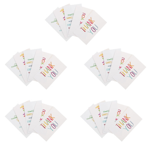 150 pezzi biglietti ringraziamento e eleganti con