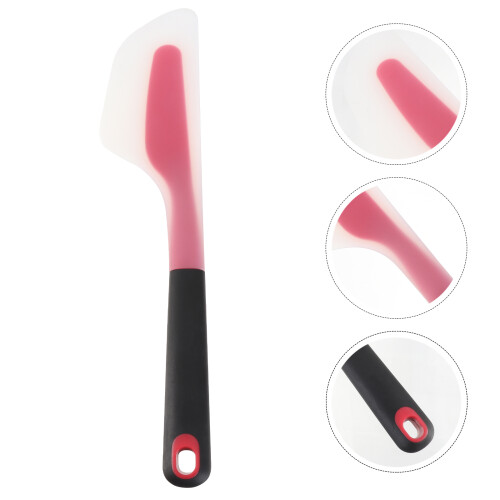 Silicone Schraper Voor Cakecreme En Icing Translucent Rood 1