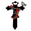 cruz de metal para e cemitério com haste para túmulo 1