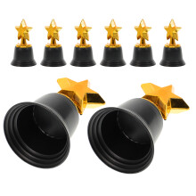8 unid. mini troféu plástico para premiações