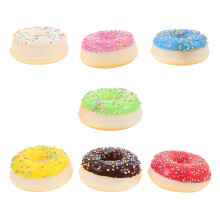 7 unid. donut falso para decoração, fotografia e vitrine
