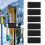 6Pcs Einstellbare Ski Straps Verschluss Band Haken 10