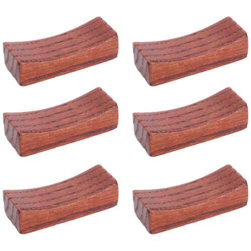 6- . hölzerner Essstäbchenhalter, halbmondförmig, Nanmu-Holz 2