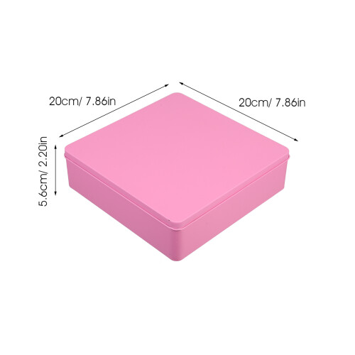 große blechdose mit deckel für snacks geschenke rosa 1