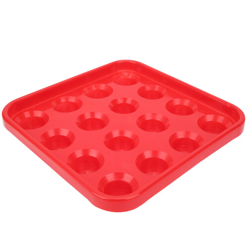 Schwarz Kunststoff Billard Ball Tablett 16 Löcher 2